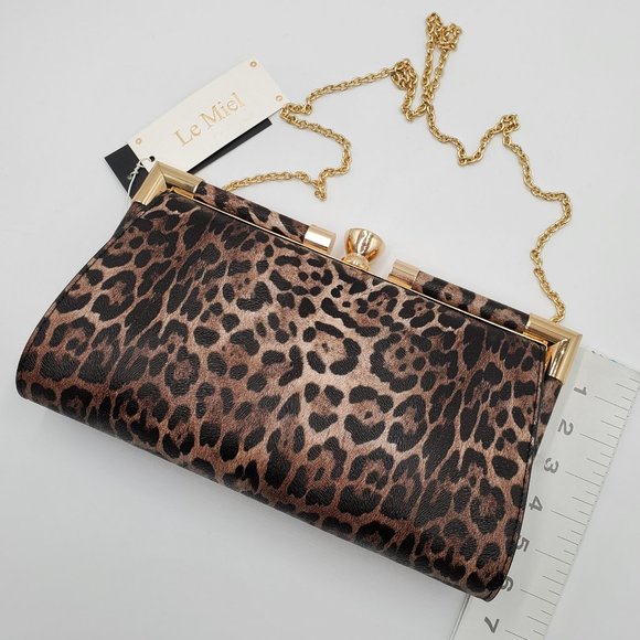 Le Miel Crossbody / Clutch Animal Print Bag – NWT - Picture 12 of 16